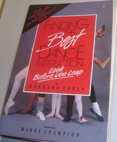 Book cover for Finding the Best Dance Instruction : Look before You Leap