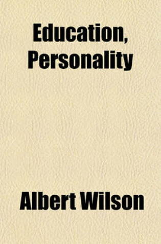 Cover of Education, Personality