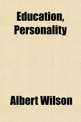 Book cover for Education, Personality