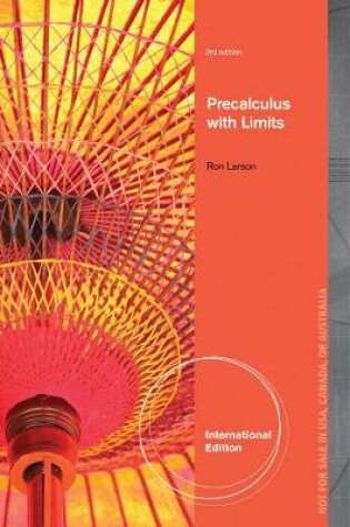 Cover of Precalculus with Limits, International Edition