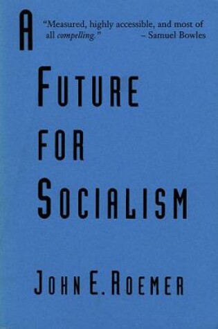 Cover of A Future for Socialism