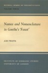 Book cover for Names and Nomenclature in Goethe's 'Faust'