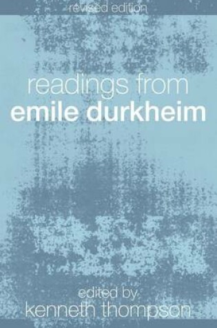 Cover of Readings from Emile Durkheim