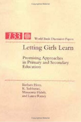 Cover of Letting Girls Learn