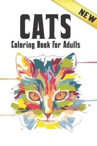 Cover of Coloring Book New for Adults Cats