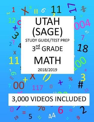 Book cover for 3rd Grade UTAH SAGE, 2019 MATH, Test Prep