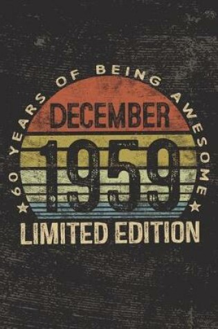 Cover of December 1959 Limited Edition 60 Years of Being Awesome