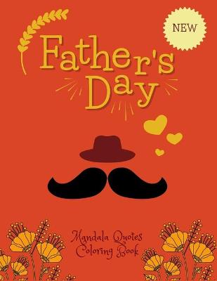 Book cover for Father's Day Mandala Quotes Coloring Book