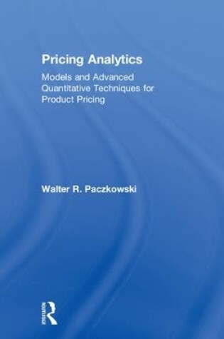 Cover of Pricing Analytics