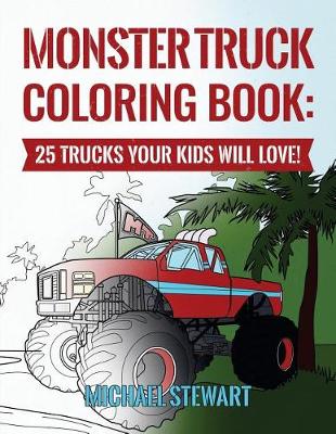 Book cover for Monster Truck Coloring Book