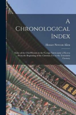 Cover of A Chronological Index