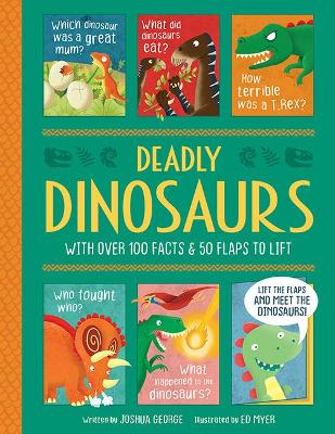 Book cover for Dangerous Dinosaurs - Interactive History Book for Kids