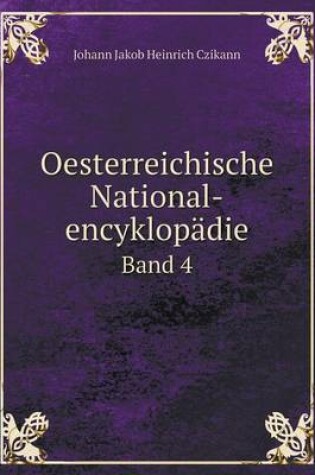 Cover of Oesterreichische National-encyklopädie Band 4