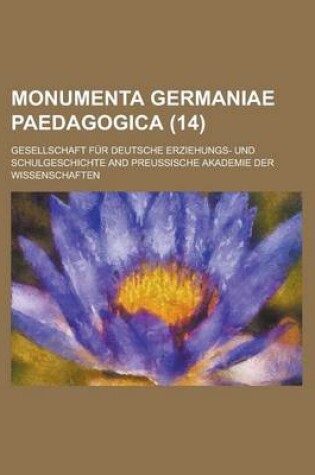 Cover of Monumenta Germaniae Paedagogica (14)