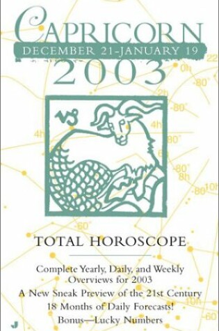Cover of Total Horoscopes 2003: Capricorn