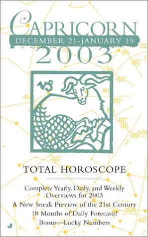 Book cover for Total Horoscopes 2003: Capricorn