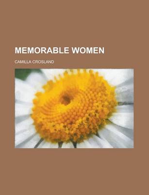 Book cover for Memorable Women