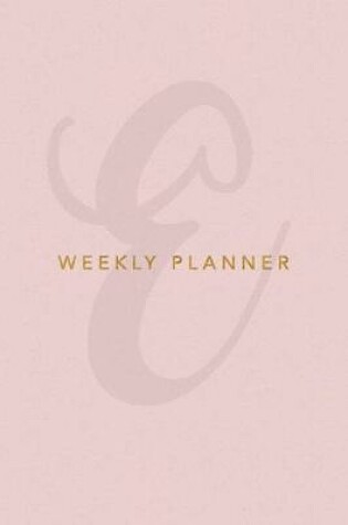 Cover of E Weekly Planner