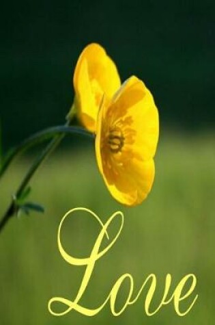 Cover of Wedding Journal Love Yellow Buttercups