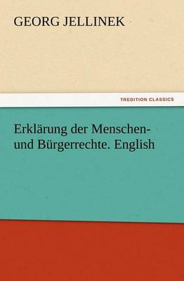 Book cover for Erklarung der Menschen- und Burgerrechte. English