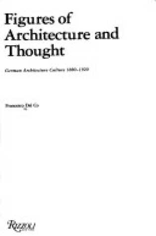 Cover of Figures of Architecture and Thought