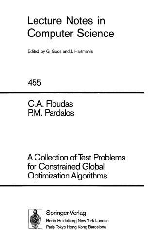 Cover of A Collection of Test Problems for Constrained Global Optimization Algorithms