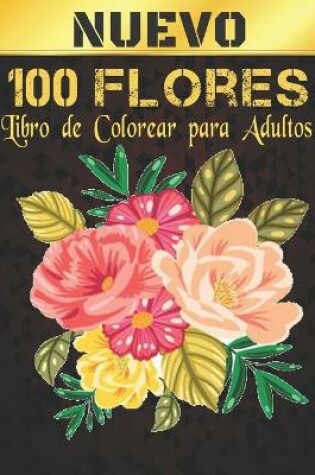 Cover of Flores Libro Colorear Adultos