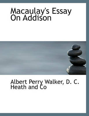 Book cover for Macaulay's Essay on Addison