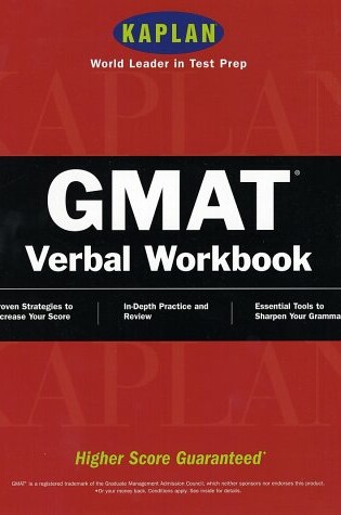 Cover of Kaplan Gmat Verbal Workbook