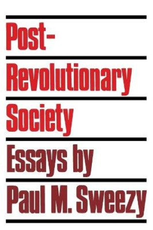 Cover of Post-revolutionary Society