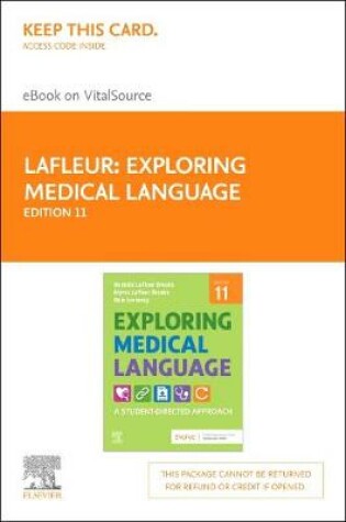 Cover of Exploring Medical Language Elsevier eBook on Vitalsource (Retail Access Card)