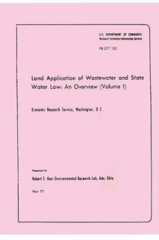 Cover of Land Application of Wastewater and State Water Law