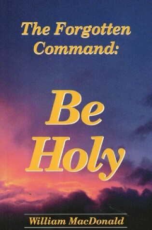 Cover of Be Holy