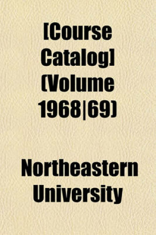 Cover of [Course Catalog] (Volume 1968-69)