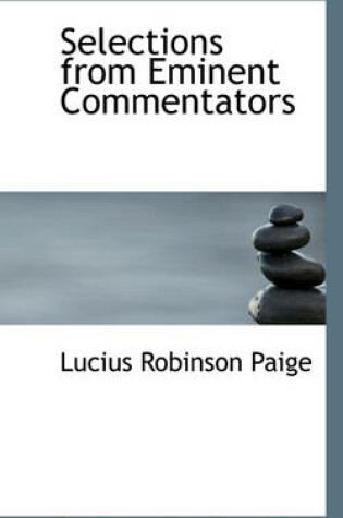 Cover of Selections from Eminent Commentators