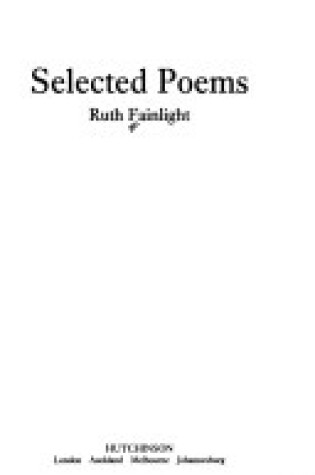 Cover of Selected Poems