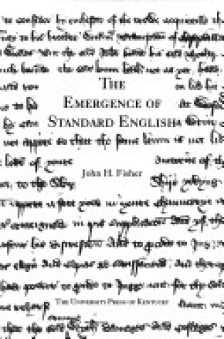 Cover of Emergence of Standard English