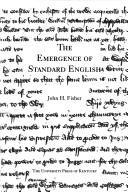 Book cover for Emergence of Standard English