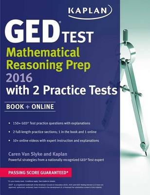 Cover of Kaplan Ged(r) Test Mathematical Reasoning Prep 2016