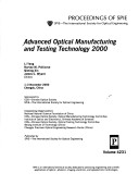 Cover of Advanced Optical Manufacturing and Testing Technology