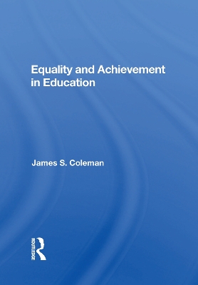 Book cover for Equality And Achievement In Education