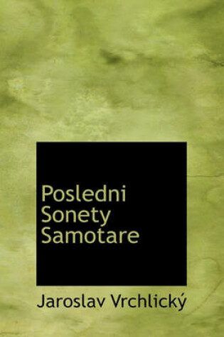 Cover of Posledni Sonety Samotare