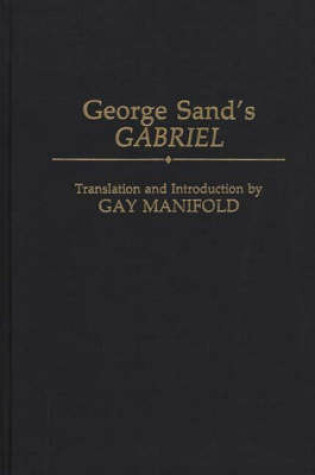 Cover of George Sand's Gabriel