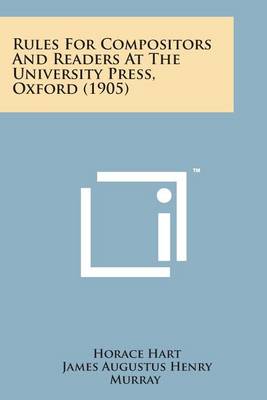 Book cover for Rules for Compositors and Readers at the University Press, Oxford (1905)