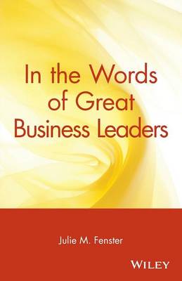 Book cover for In the Words of Great Business Leaders