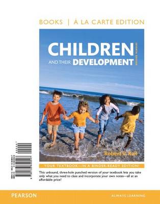 Book cover for Children and Their Development -- Books a la Carte