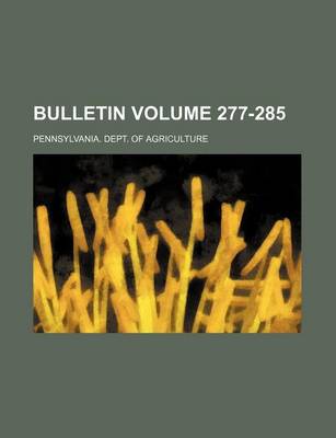 Book cover for Bulletin Volume 277-285