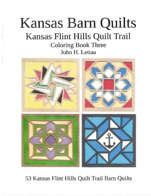 Book cover for Kansas Barn Quilts Coloring Book Three