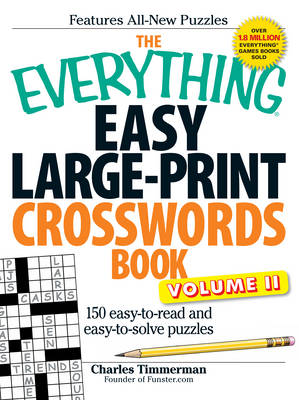 Book cover for The Everything Easy Large-Print Crosswords Book, Volume II