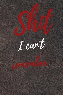 Book cover for Shit I Can't Remember